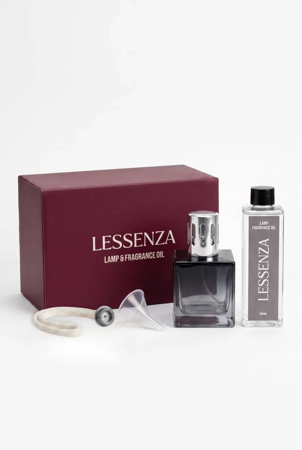 Cube Smoke Fragrance Lamp Gift Set with Sandalwood