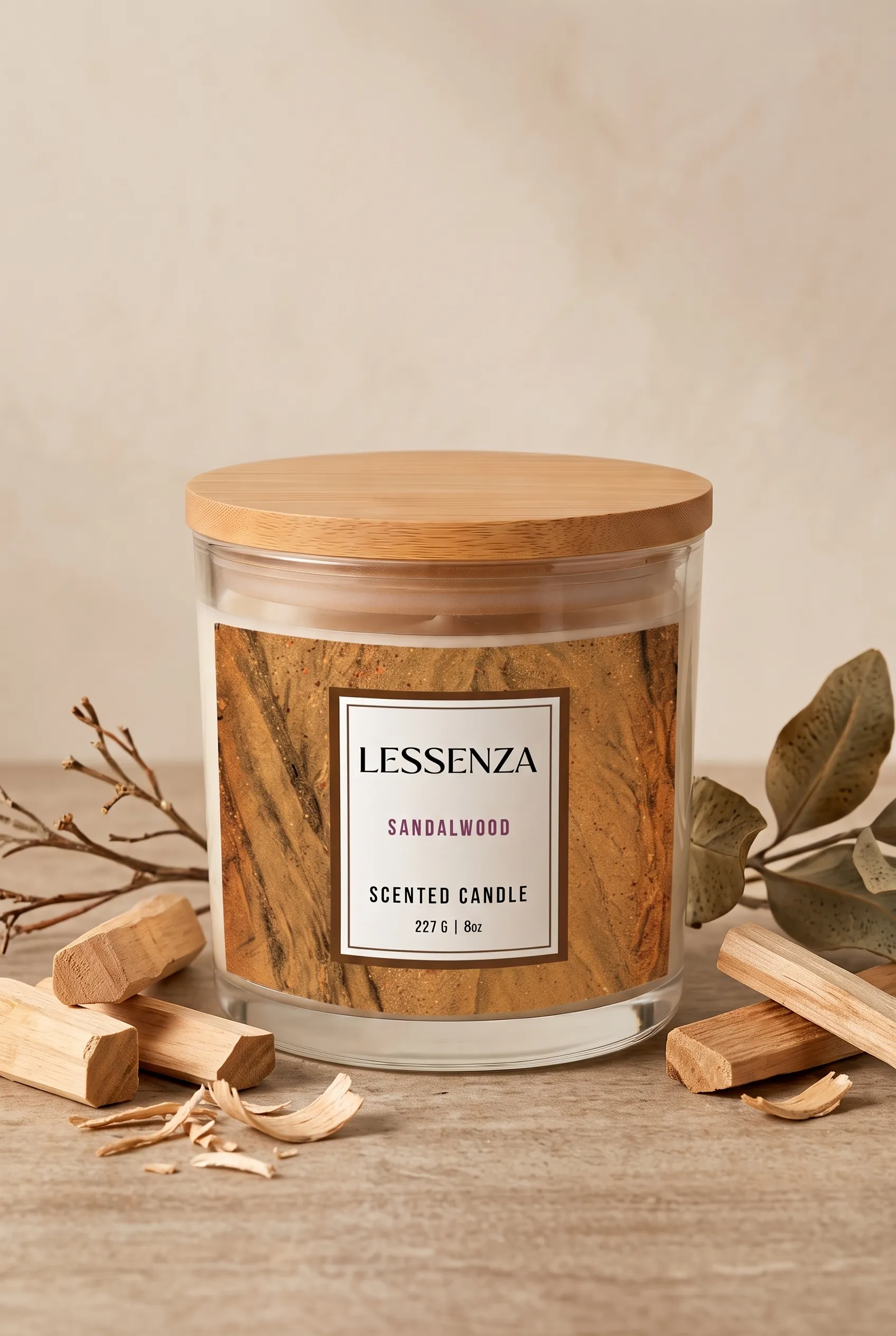 Sandalwood Scented Candle